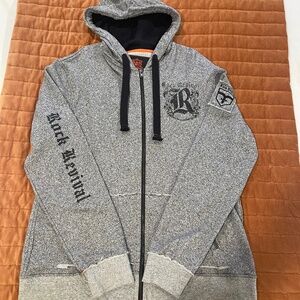 Rock Revival zip up hooded sweatshirt